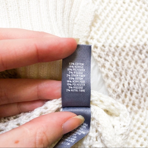 NWT American Eagle Cream Striped Sweater - Picture 5 of 7